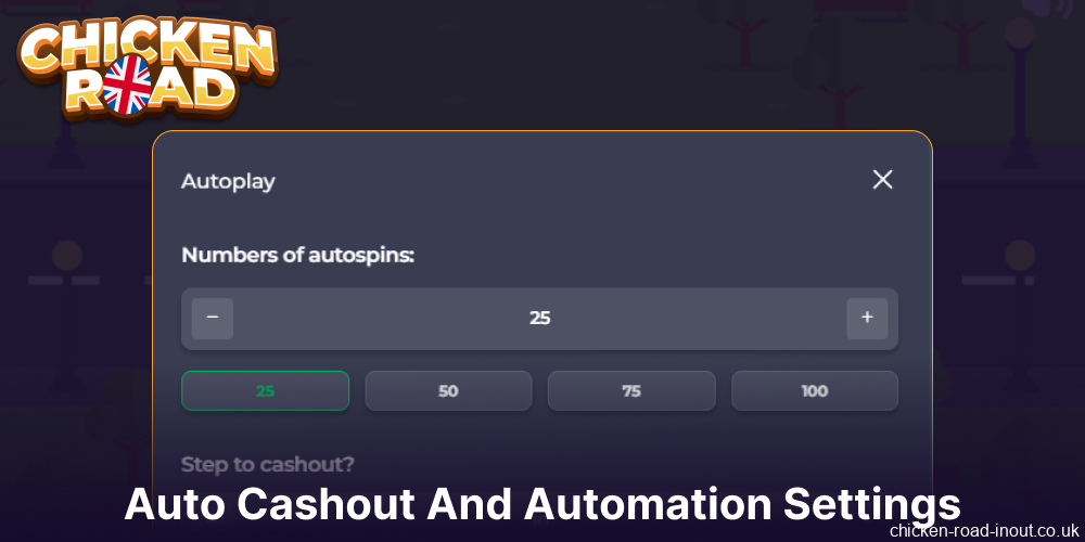 Chicken Road game automation and auto cashout options available for players from the UK